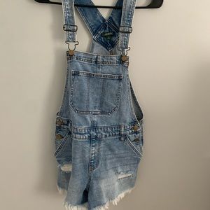 wild fable denim overall shorts